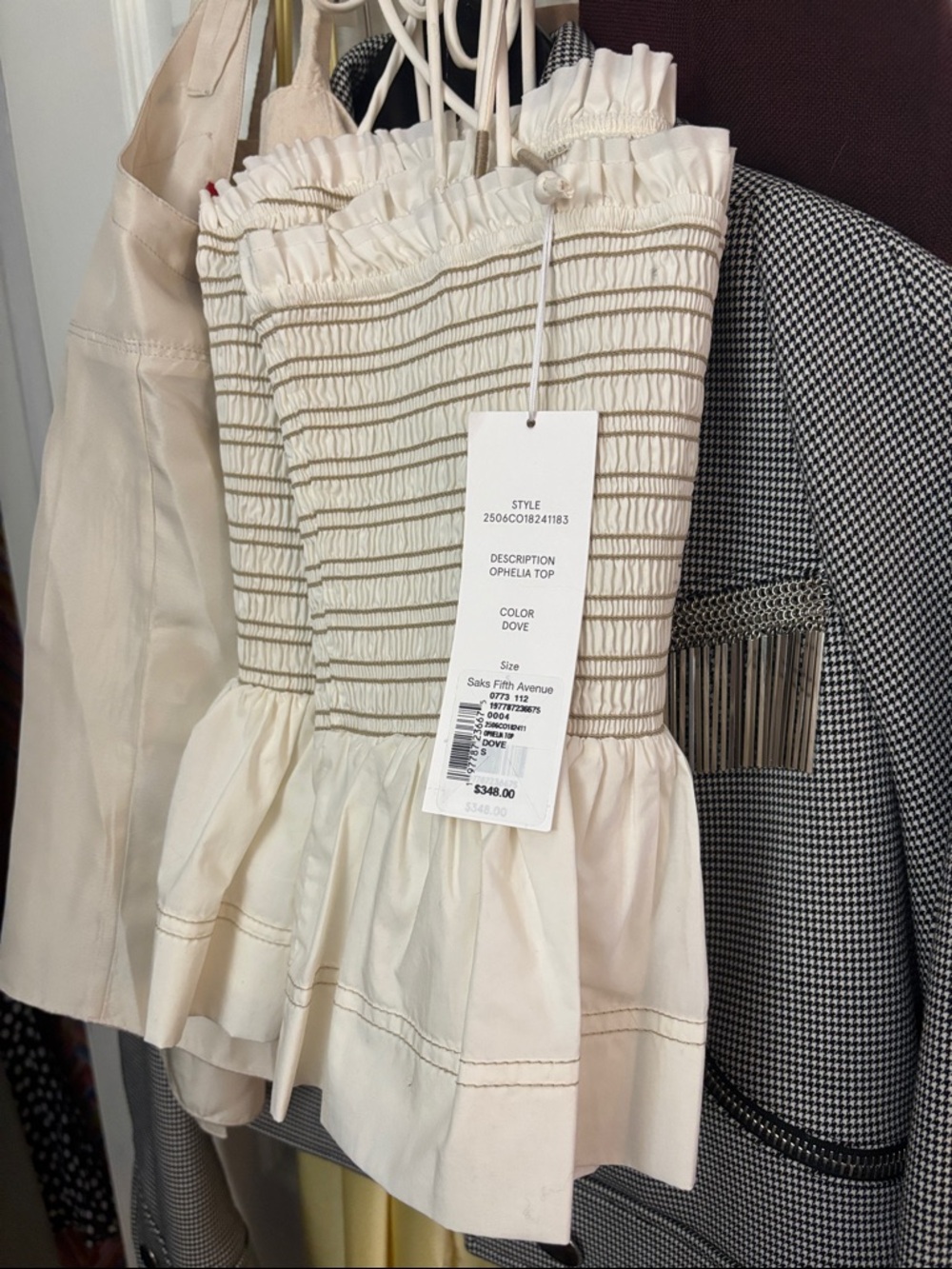 Veronica Beard Dove Ophelia top
